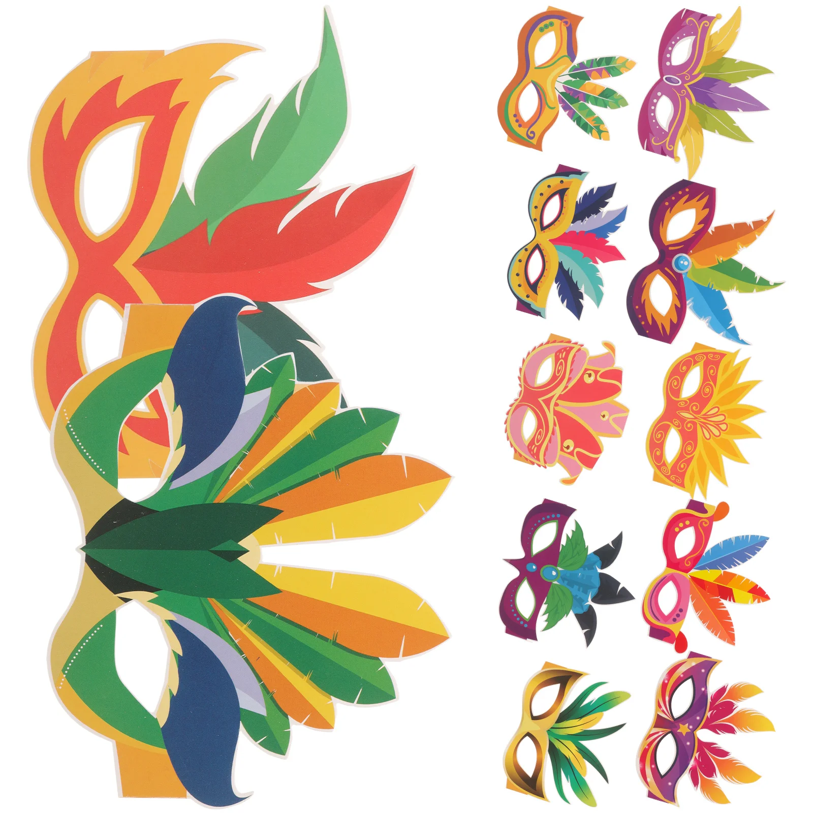 Paper Glasses Carnival Sunglasses Party Decorations Novelty Eyewear Creative Accessories Headwear Fashion Props 12 Pcs
