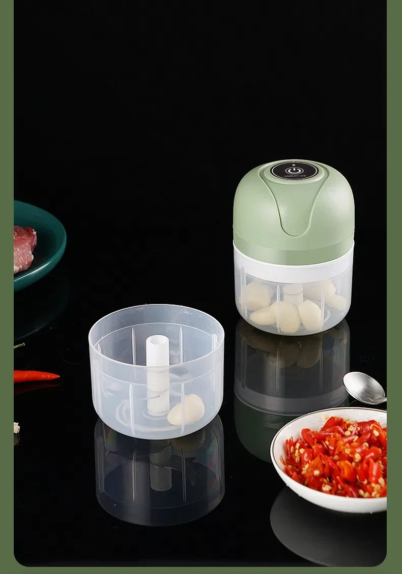 Description Picture 3 of itemHome electric garlic pestle, garlic press, complementary food processor, wireless mini garlic puree blender