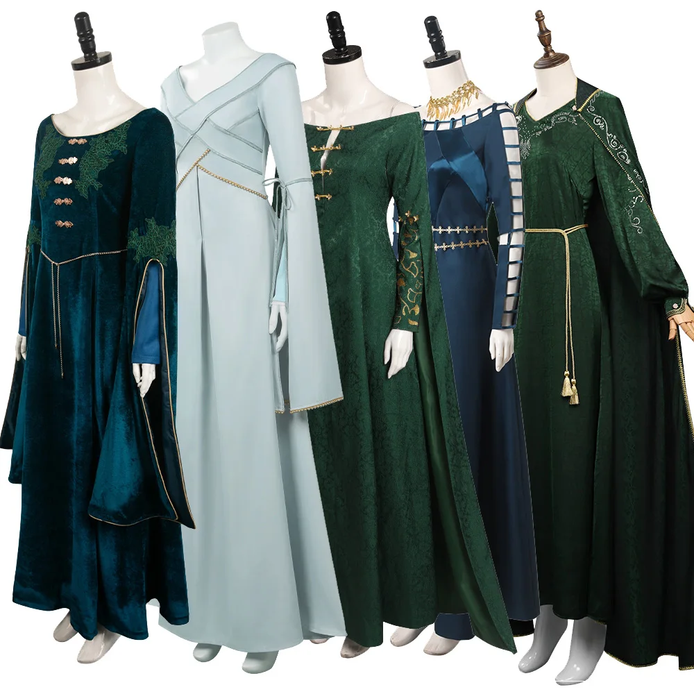 

Female Alicent Cosplay Dress Costume Movie Fantasy Dragon Clothes Outfits Fantasia Halloween Carnival Party Roleplay Suit