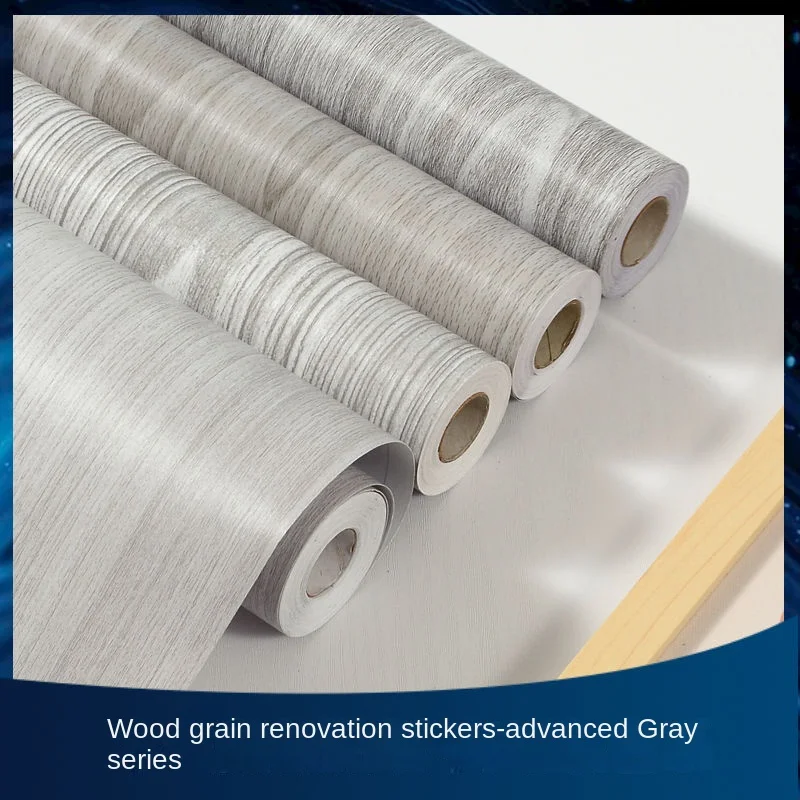 Papel Tapiz Adhesivo Pared   Adhesivo Para Muebles Wood Grain Wall Stickers Vinyl Waterproof Moisture-proof Puertas Interiores