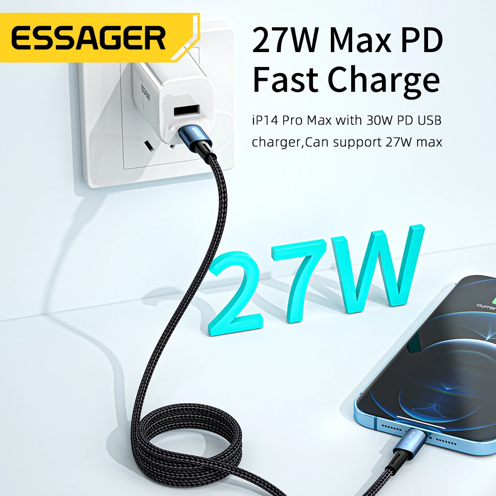Essager 20W Fast Charging USB C to Lightning Cable