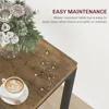 3 Piece Dining Table Set for 2, Modern Kitchen Table and Chairs, Dining Room Set for Breakfast Nook, Small Space, Apartment 6