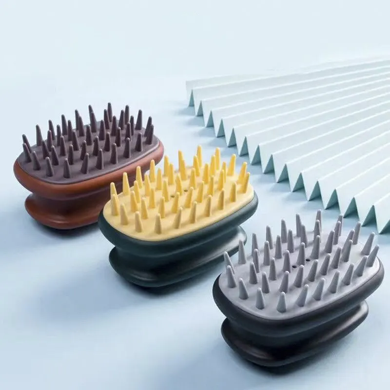 Silicone Hair Brush Massage Adult Hair Washing Tool