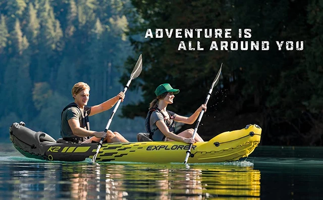 Summer outdoor sport K2 Kayak, 2-Person Inflatable Kayak Set with