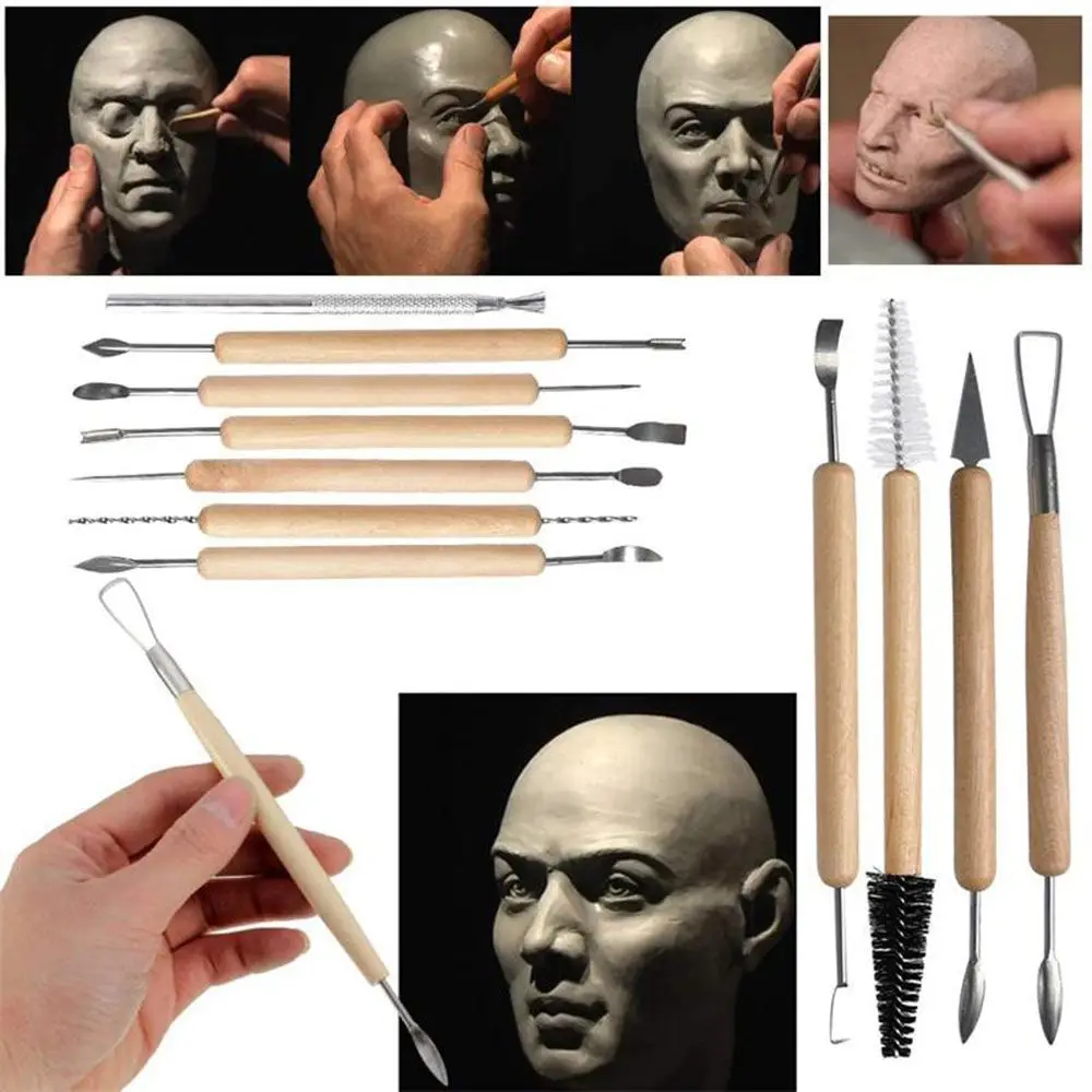 Clay Tools Set Pottery Sculpting Kit Sculpt Smoothing Carving Pottery  Ceramic Polymer Shapers Modeling Carved Sculpture Tools - AliExpress