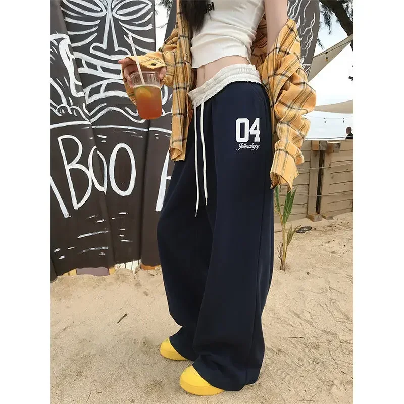 Vintage-Inspired High-Waisted Casual Pants