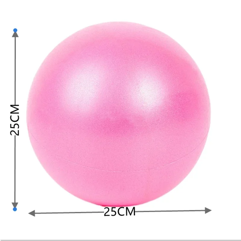 PVC Fitness Balls for Exercise, Yoga Ball, Thickened Explosion-proof, Home Gym, Pilates Equipment, 25cm