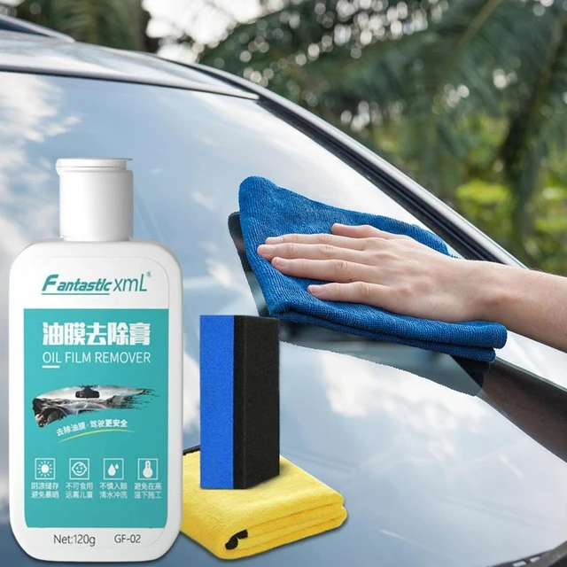 Car glass oil film remover paste windshield auto window stain cleaner -  AliExpress