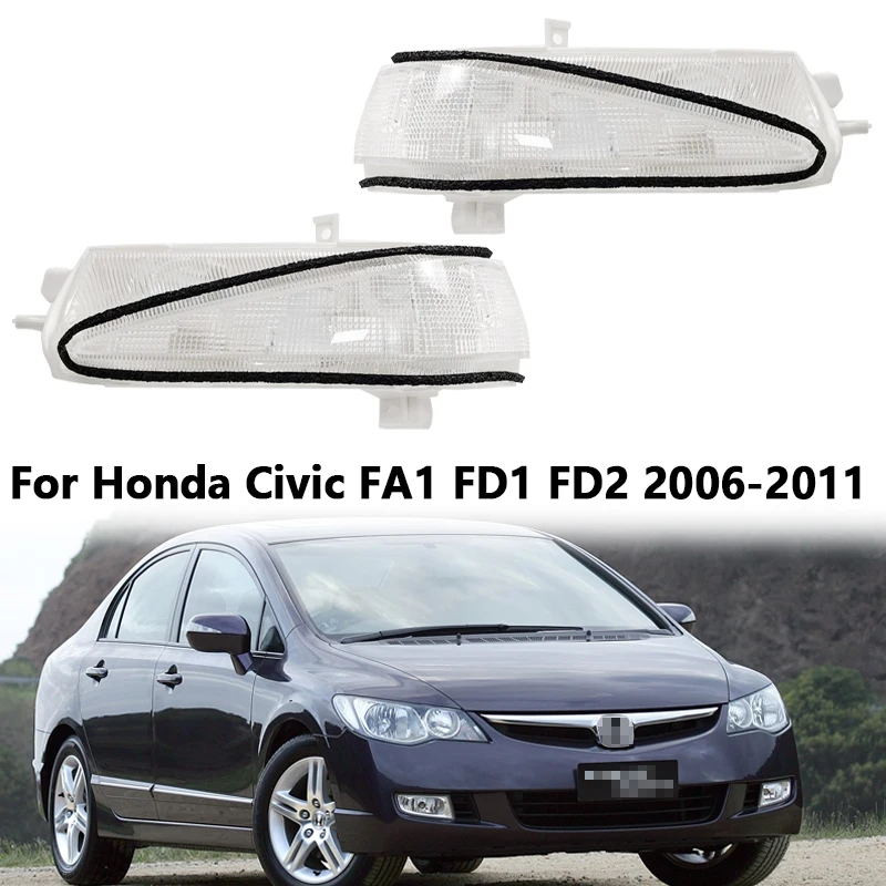 

For Honda Civic FA1 FD1 FD2 2006-2011 Left and Right Car LED Rearview mirror lights Mirror signal side mirror turn signal lamp