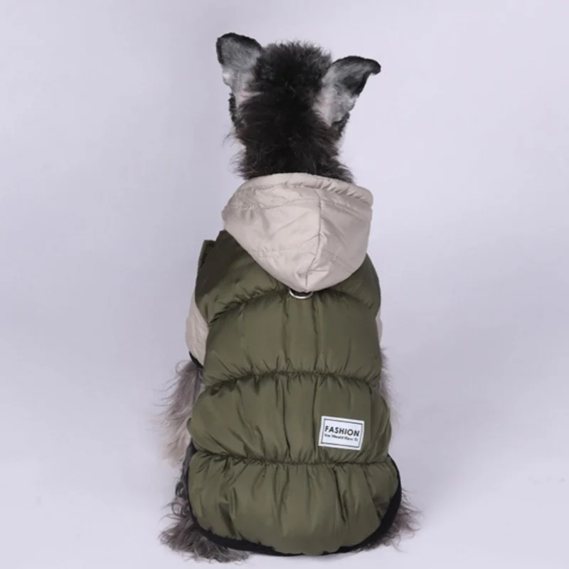 Winter Dog Hooded Coat Polar Fleece Lining Windproof Waterproof Puffer Coats Cotton Coat pet jacket,pet jumpsuits,dog sweater