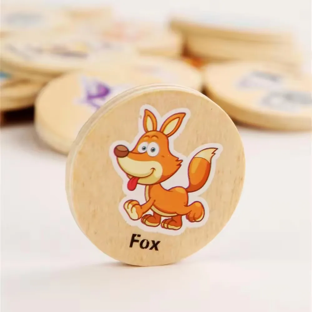 Memory Chess Game With Animal And Fruit Patterns For Toddlers_voghion.com