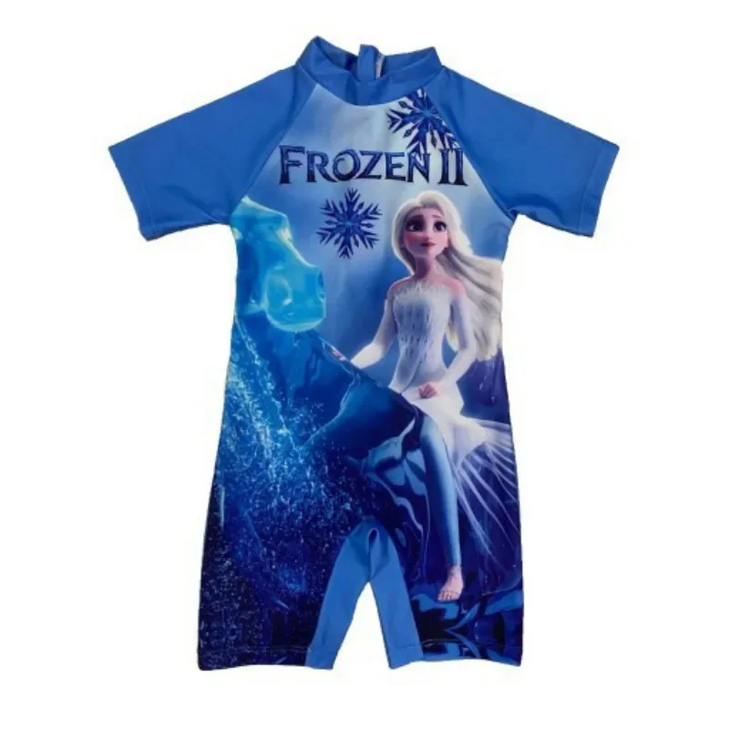 Baby Girls One Piece Swimsuits Children Swimwear Bathing Suit Cute Frozen Anna Elsa Swimming Kid Princess Sport Beach Wear Tops