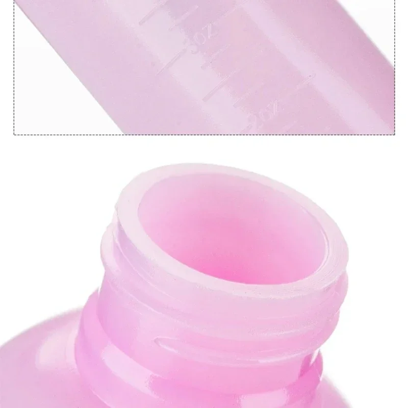 Hair Refillable Bottle Applicator Comb Multicolor Plastic Dispensing Salon Oil Hair Coloring Hairdressing Styling Tool 170ml hair oil applicator bottle
