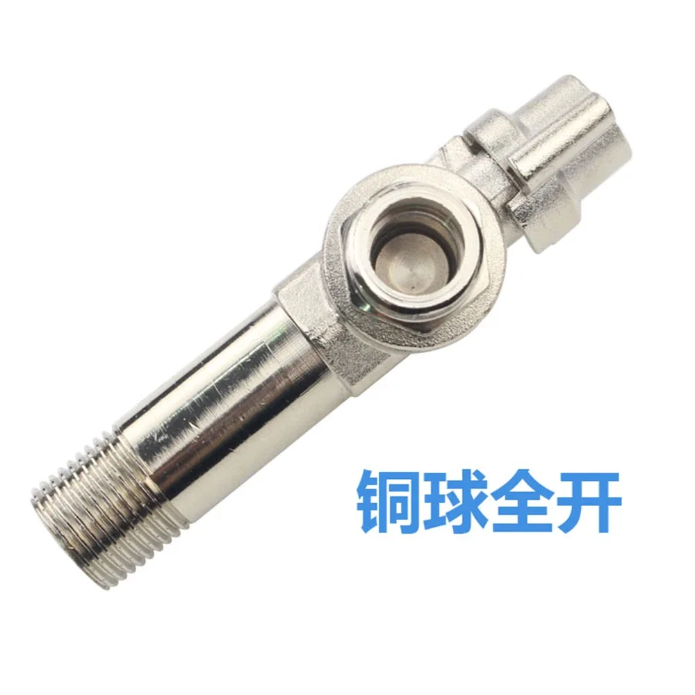 Lengthened Full Copper Ball Core Large Flow Full Open Angle Valve Dn15 Water Heater Faucet Toilet Special Ball Core Angle Valve