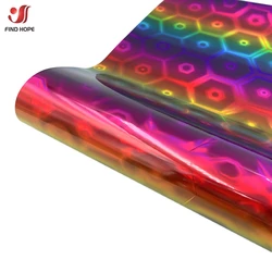 Holographic Rainbow Adhesive Vinyl for Indoor & Outdoor Holiday Decorations (Colorful Rainbow)