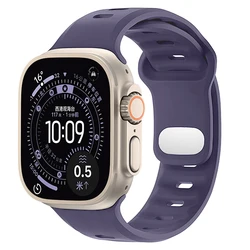 Premium Silicone Sport Band for Smartwatch - Durable & Comfortable Strap (10 Purple)