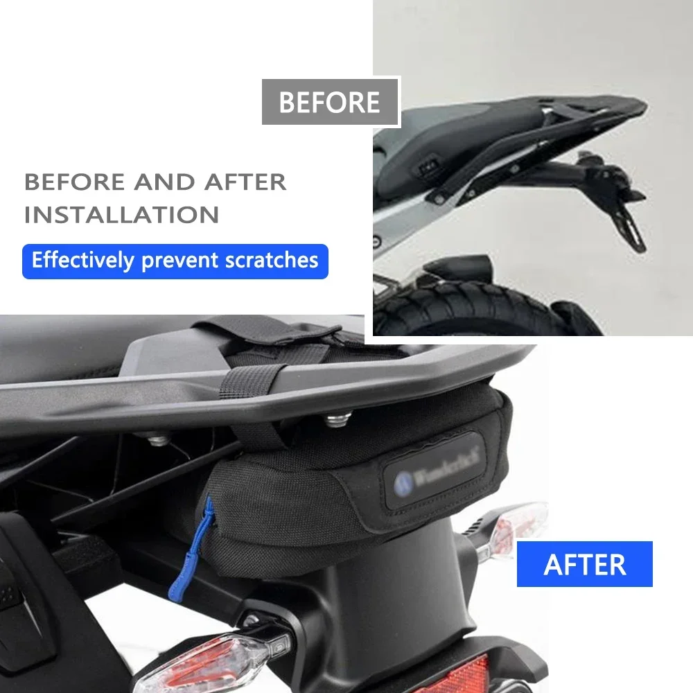 For R1300GS R 1300 GS R1300 GS r1300gs Motorcycle Accessories Nylon Black Waterproof Tail Bags Back Seat Bags Rear duffel bag