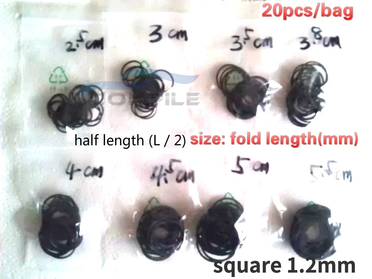 20pcs drive belt for DVD CD audio player square 1.2mm