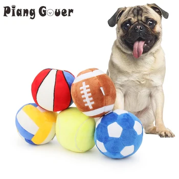 Plush Squeaky Ball Dog Toy 1