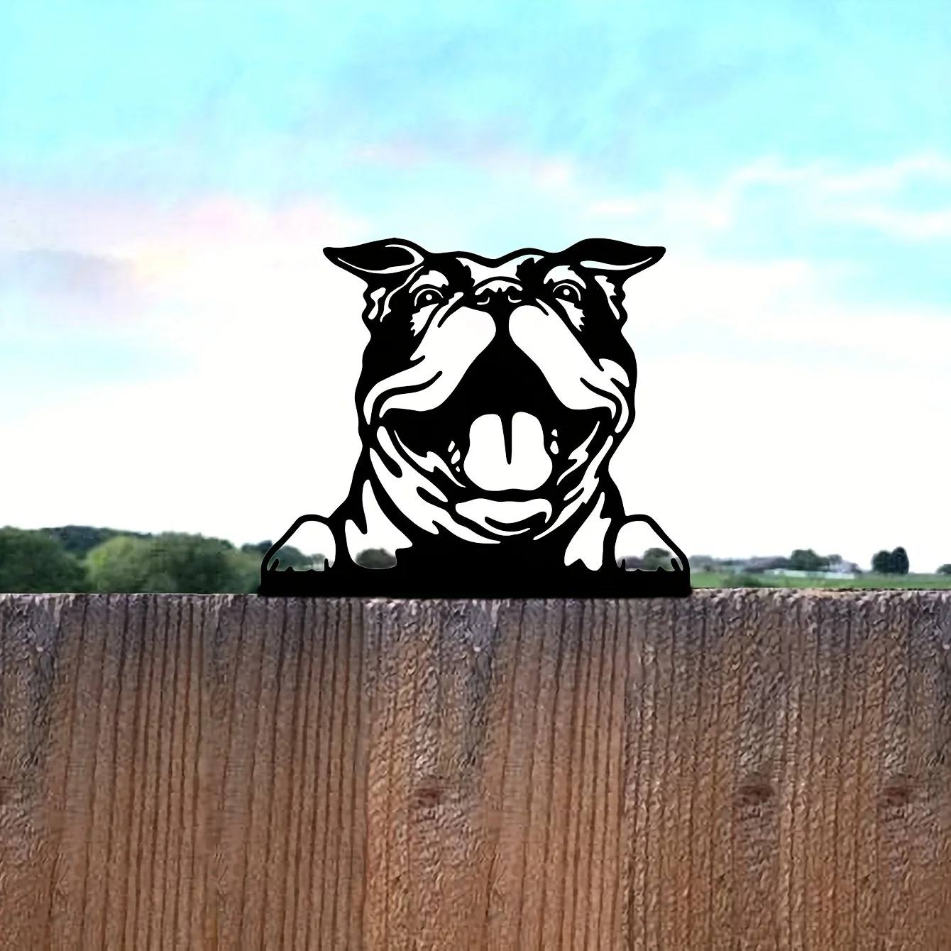 

Adorable Puppy Steel Silhouette Garden Art - Perfect for Birthdays & Housewarming Gifts!