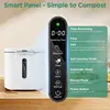 4L Electric Composter for Kitchen, Smart Compost Bin Outdoor/Indoor, Odorless/Auto-Cleaning/ 3 Modes/Intelligent LED Display 5