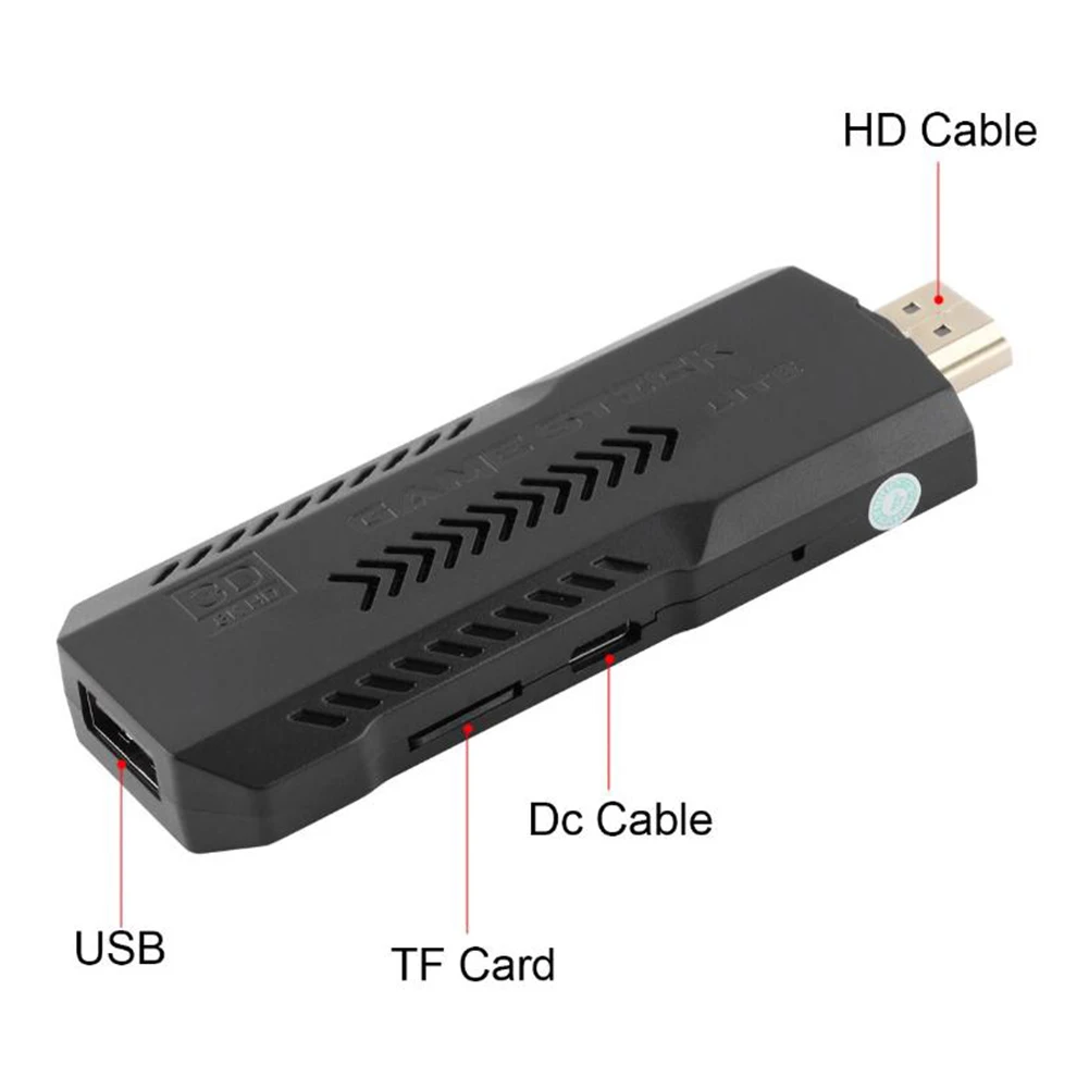 M8 4K Retro Game Console 58000+ Games 256G TV Stick Handheld Game Console 50 Emulators Dual Wireless Controller for PS1/GBA /N64