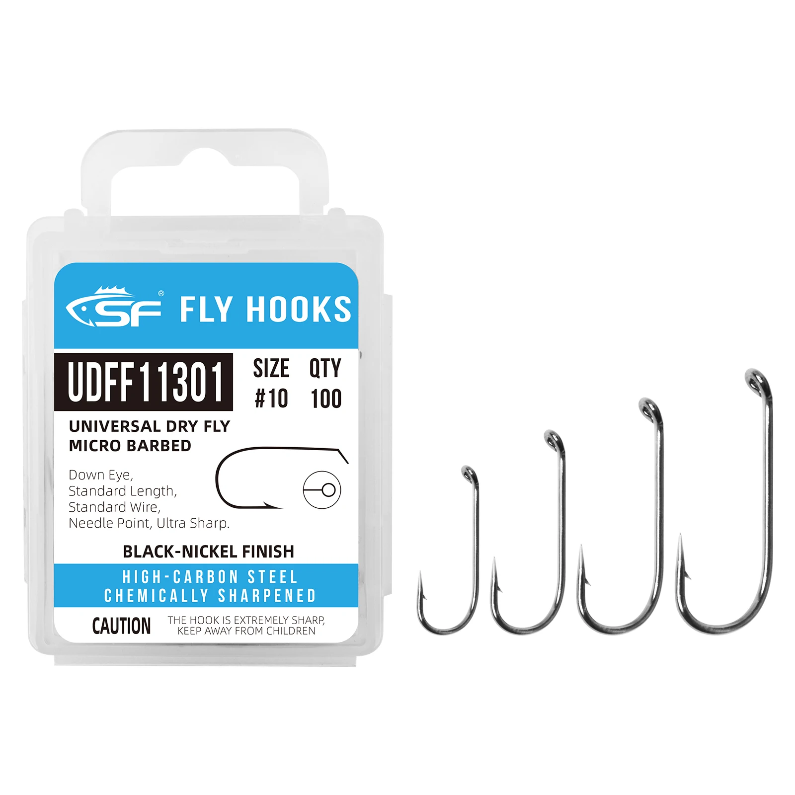 Sf 100pcs Universal Standard Dry Fly Tying Hook Ultra Sharp Micro
