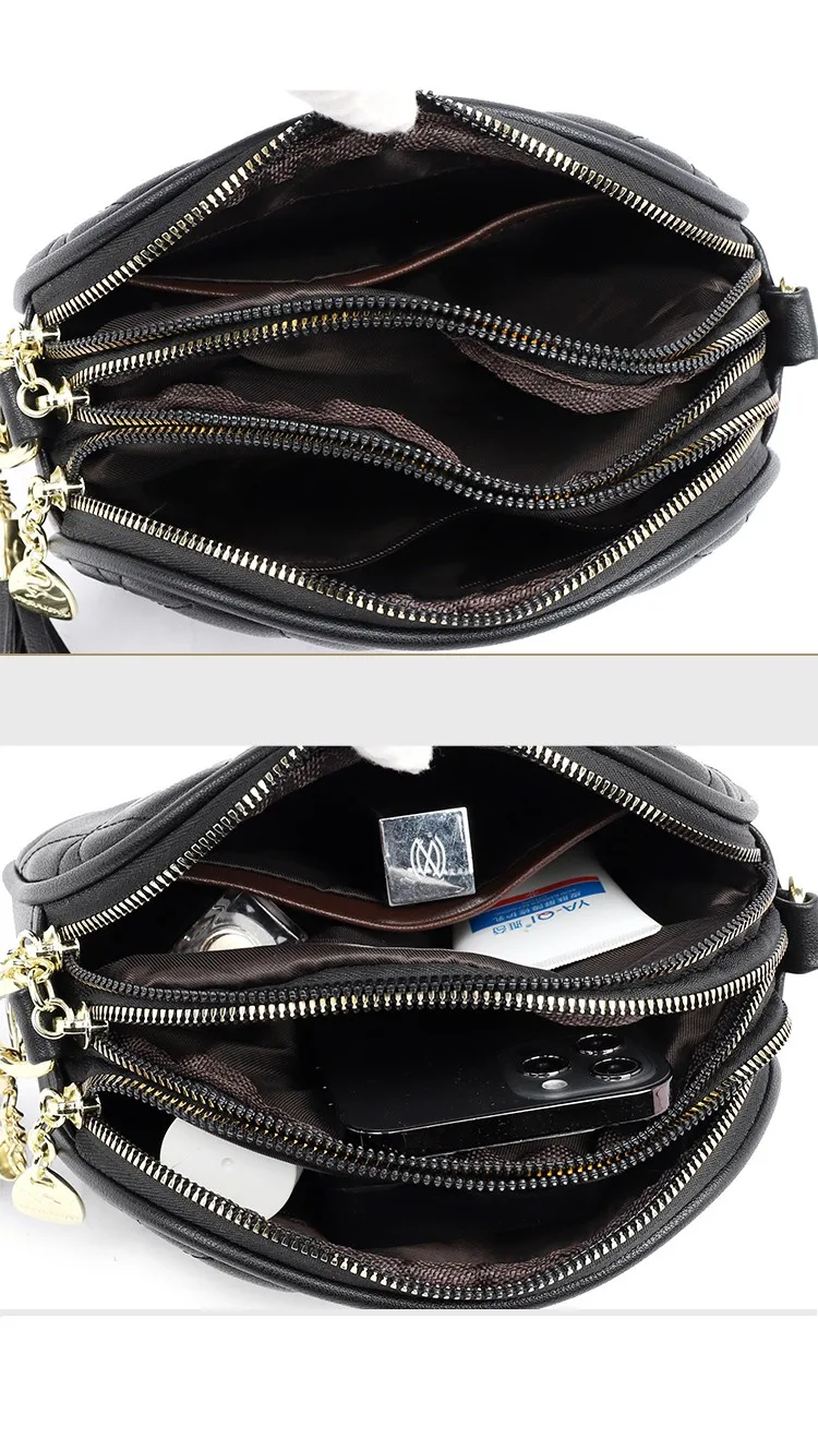 2023 Brand Retro Women's Shoulder Bag High Quality Leather Fashion Bag Luxury Designer Soft Leather Large Capacity Crossbody Bag