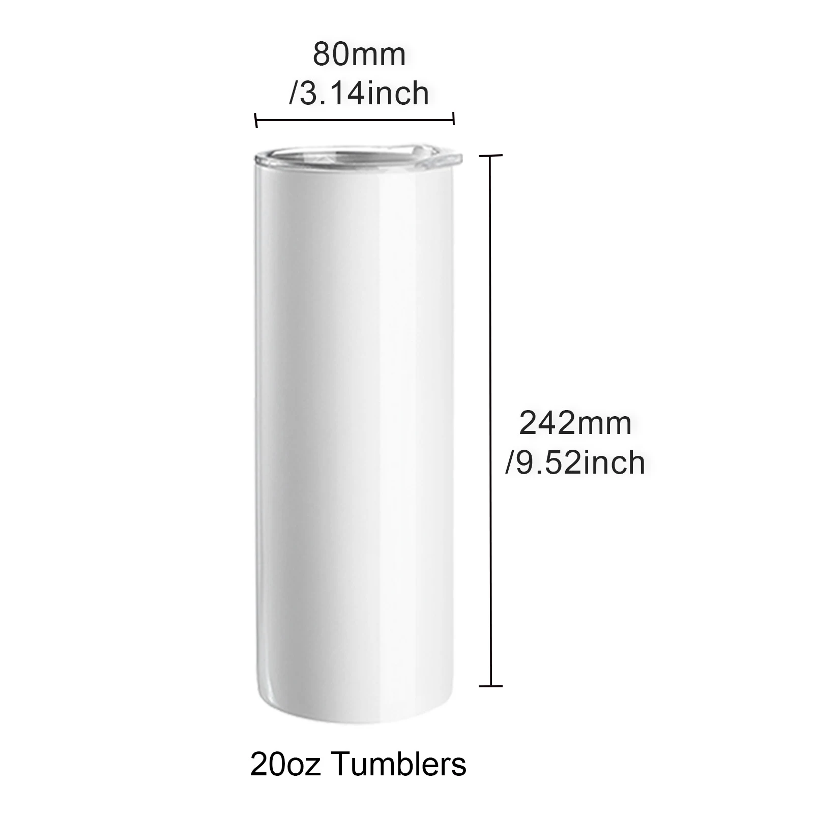 Stainless Steel Double Wall Insulated Tumblers for Sublimation