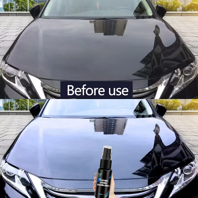 Car Coating Spray Car Coating Agent Ceramic Coating For Auto Paint Crystal Wax Spray Nano Hydrophobic Liquid Polymer Oleophobic Anti Rain Car Polishing