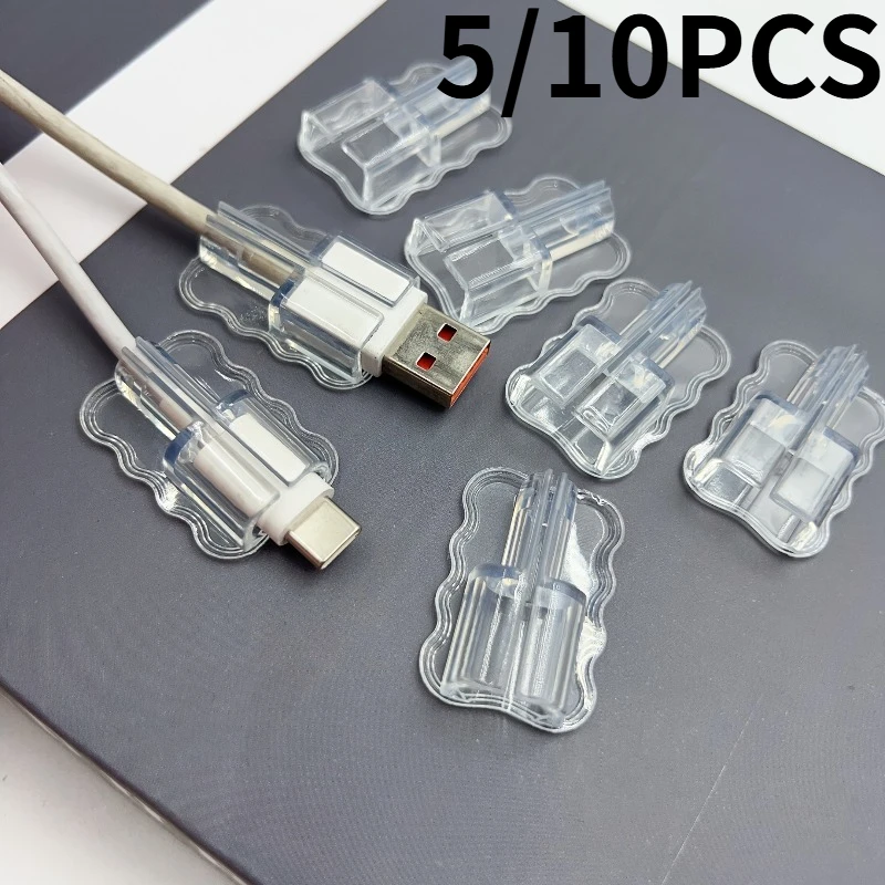 Pack of 5/10 Assorted USB and Type-C Cable Protective Covers for Mobile and Computer Charging Cables