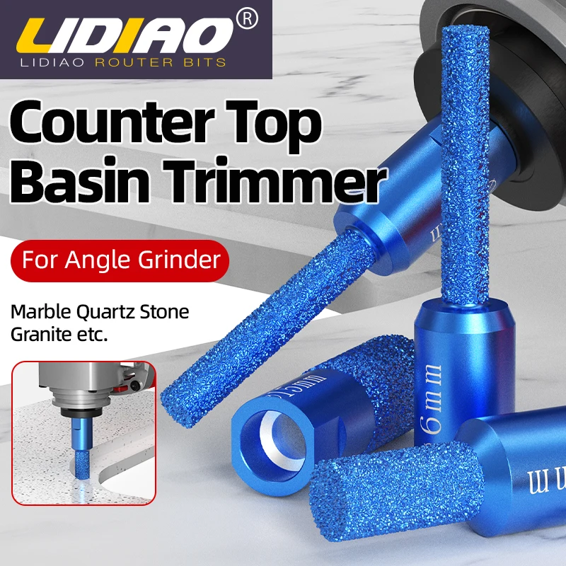 LIDIAO Straight Brazed Diamond Profile Wheel Router Bit Slotting ...
