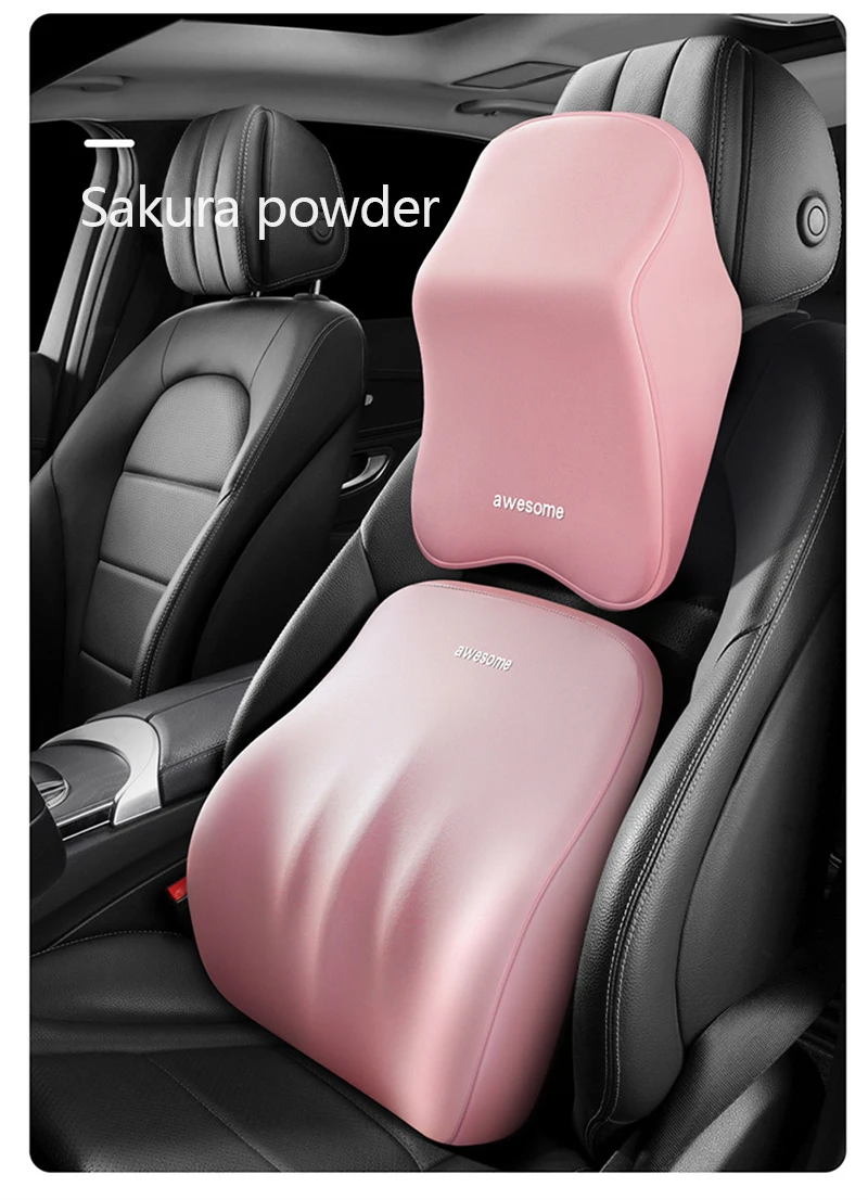 Appuie-tête Brun - Appui Tête De Voiture En Mousse à Mémoire De Forme, Oreiller Lombaire - 5