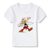 The Adventures of Asterix And Obelix Cartoon Print Funny Boys T shirt Kids T Shirt Summer Casual Baby Girls Clothes Tops,HKP5448 4