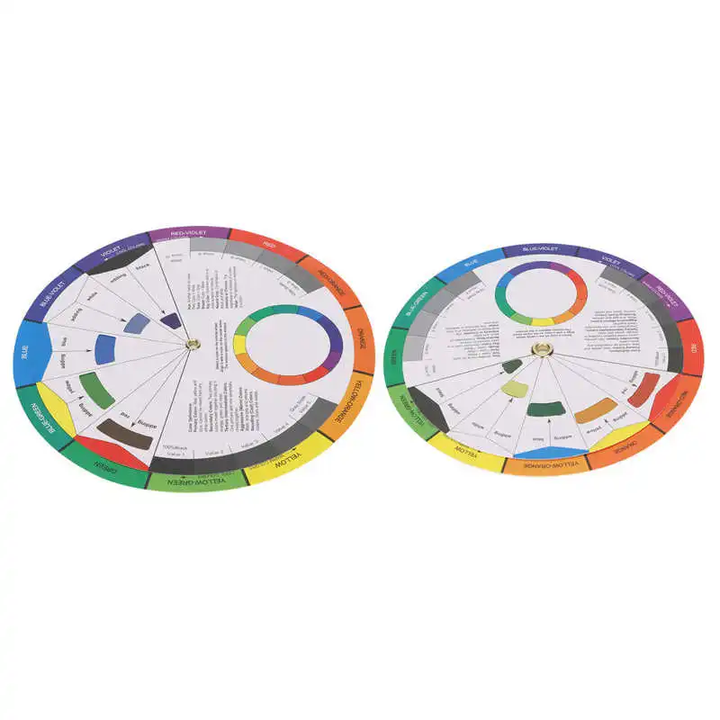 Color Wheel, Simple Operation Pocket Color Wheel Reversible Wheel Paper  Material for Classroom for Household(large)