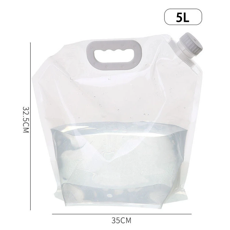 maxin Envase de Agua Plegable de 5 litros, Portador de Agua de plástico  Libre de BPA, Conjunto de Bolsa de Agua Plegable 3 para Acampar al Aire  Libre. : : Deportes y