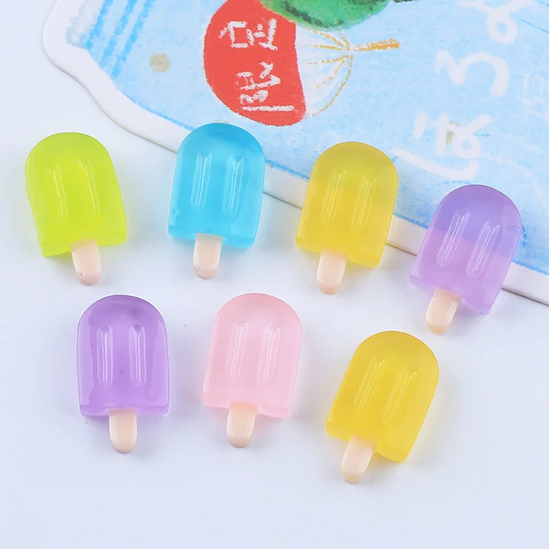 

Прозрачный светящийся мини-чехол из смолы для скрапбукинга с плоским основанием для украшения телефона ручной работы