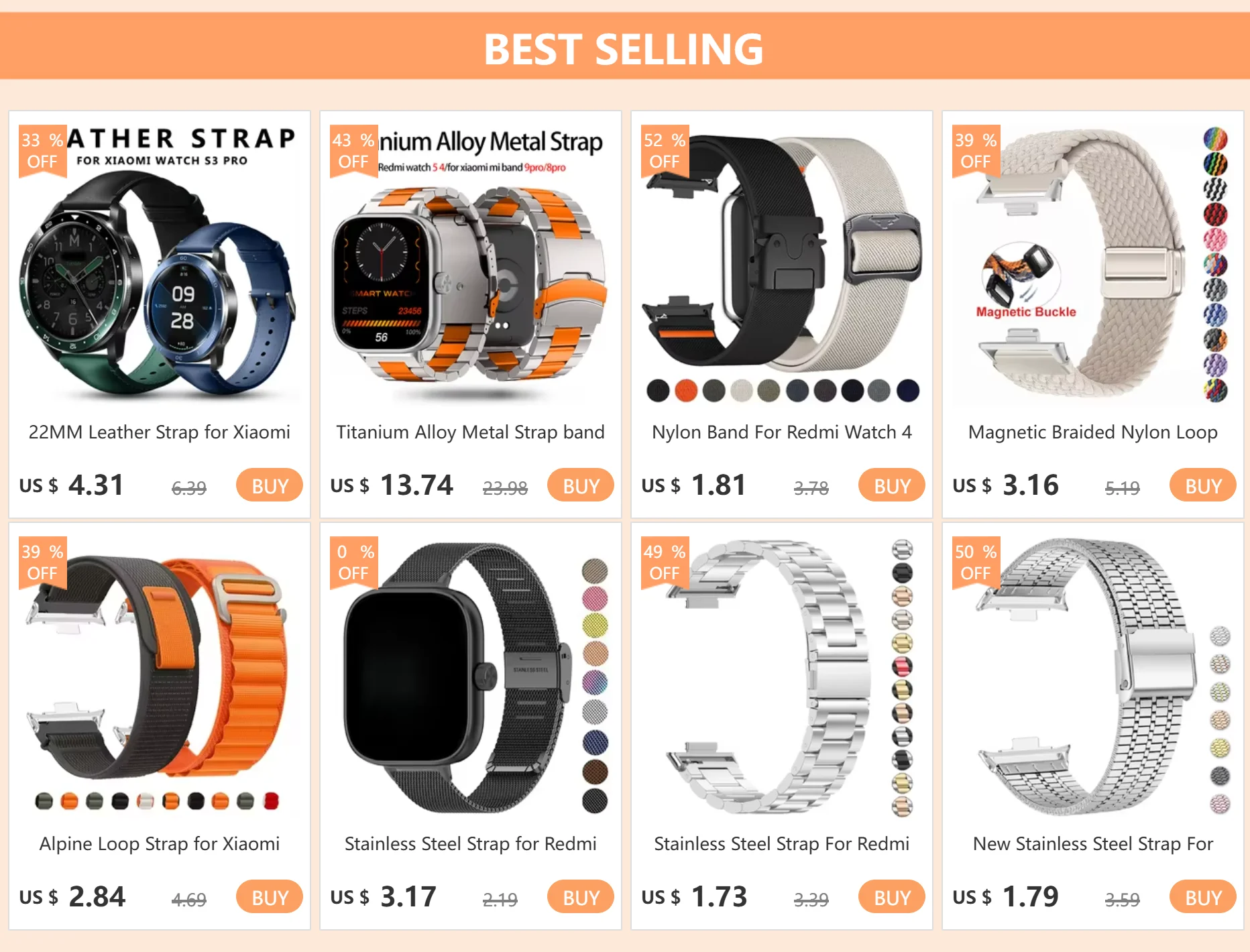 Magnetisches geflochtenes Nylon-Schlaufenband für Xiaomi Redmi Watch 4, 5, verstellbares Sport-Ersatz-Correa-Armband, Mi Band 9 8 Pro – Detail 3