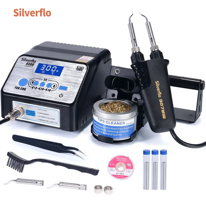 Silverflo 938D Hot Tweezers Soldering Station Thermostic Solder Station
