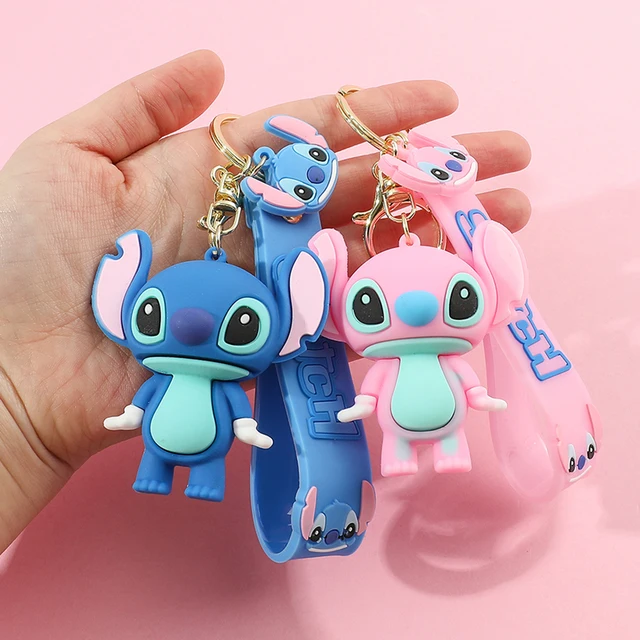 Porte-clés de dessin animé Disney Stitch pour enfants, porte-clés Kawaii  Anime Butter, porte-clés en PVC, porte-clés de voiture, accessoires de sac, cadeau  d'anniversaire pour enfants - AliExpress