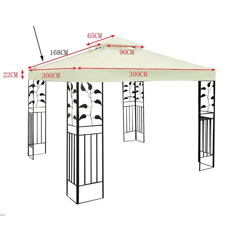 Outdoor Tent Top Cover Patio Gazebo Top Cover Replacement Cover for Outdoor Yard Camping Hiking