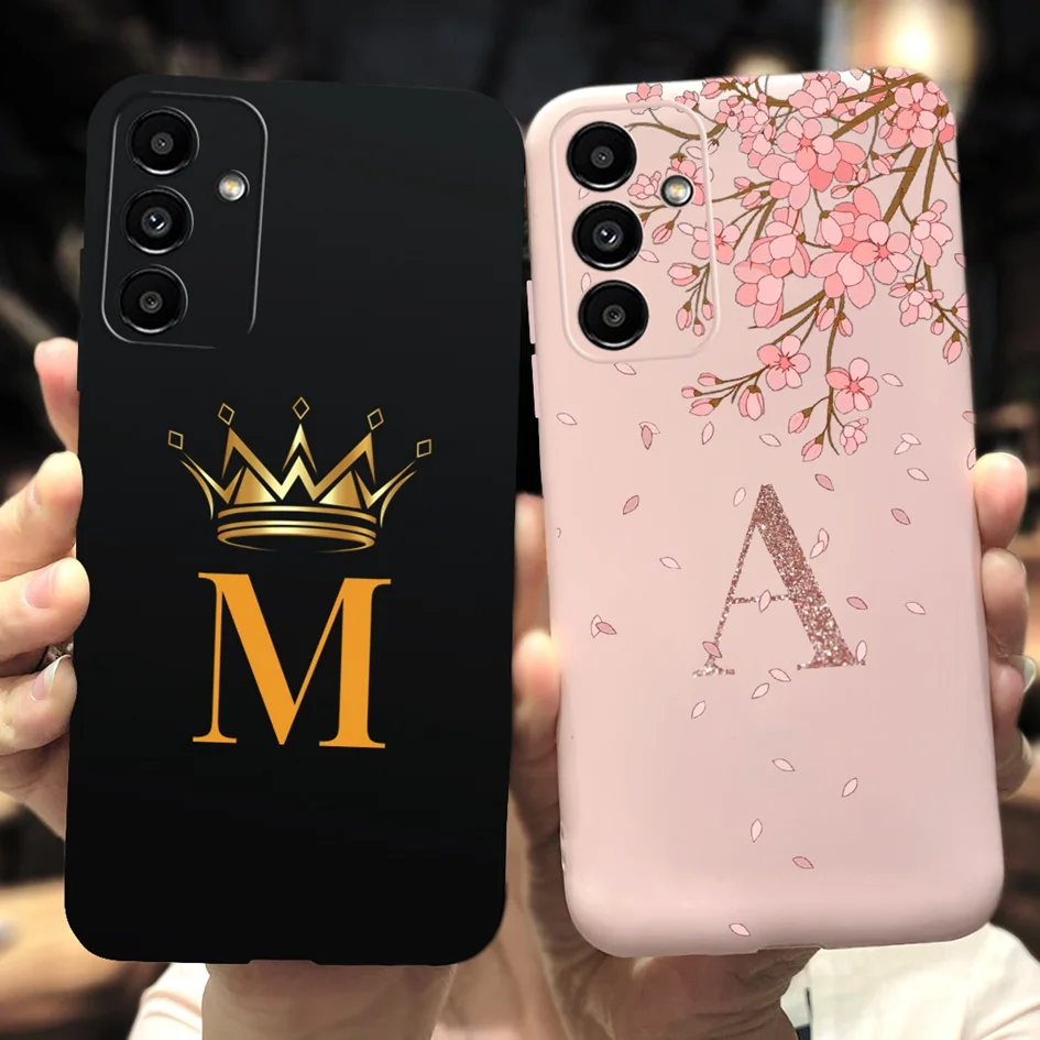 Per Samsung Galaxy A14 5G Custodia 2022 Cute Couple Letters Silicone Phone Funda Soft Cover Per Samsung A14 A 14 Galaxya14 5G Bumper