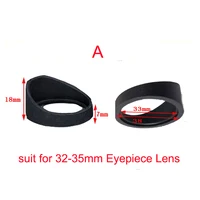 2PCS Various Biological Stereo Microscope Telescope Monocular Binoculars Use Rubber Eye Guards Cylinder Eye Shield Cups 2