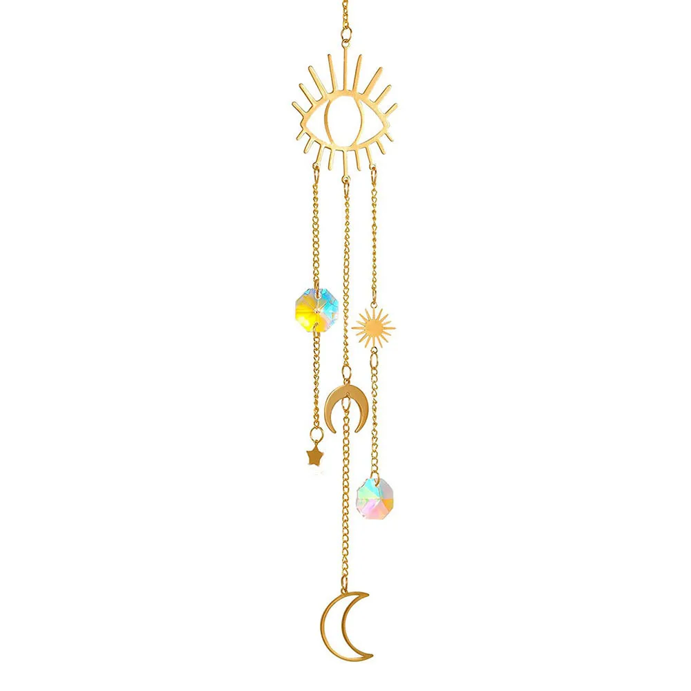 Sun Catcher Crystal Pendant Sun Catchers Window Ornament 1PCS AB Suncatcher Hanging with Chain Pendant Ornament Crystal Balls for Window Home Garden Christmas Party Decor