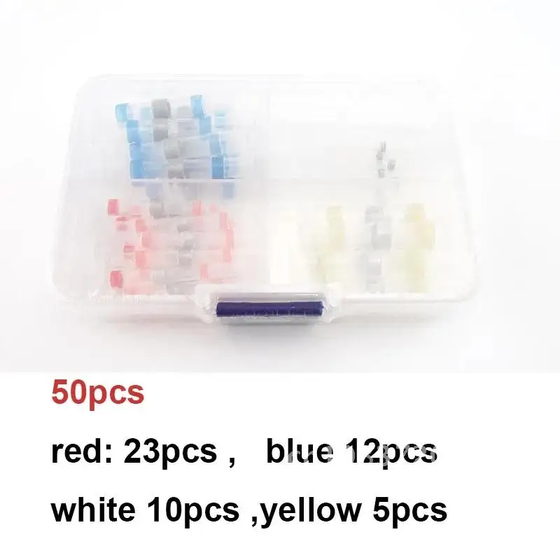 

Electrical Heat Shrink tube Solder Sleeve Terminals Thermal Shrinkage Car cable Wire Connector Waterproof Butt Seal Kit mix