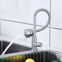 304 Stainless Steel Kitchen Sink Mixer 360 Degree Rotating Single Cold Water Kitchen Tap Single Hole Kitchen Faucet Bathroom Tap 6