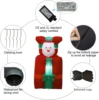 5FT Inflatable Santa Claus in Chimney Automatic Up and Down with LED Lights Christmas Decoration for Outdoor Yard Garden Lawn 3
