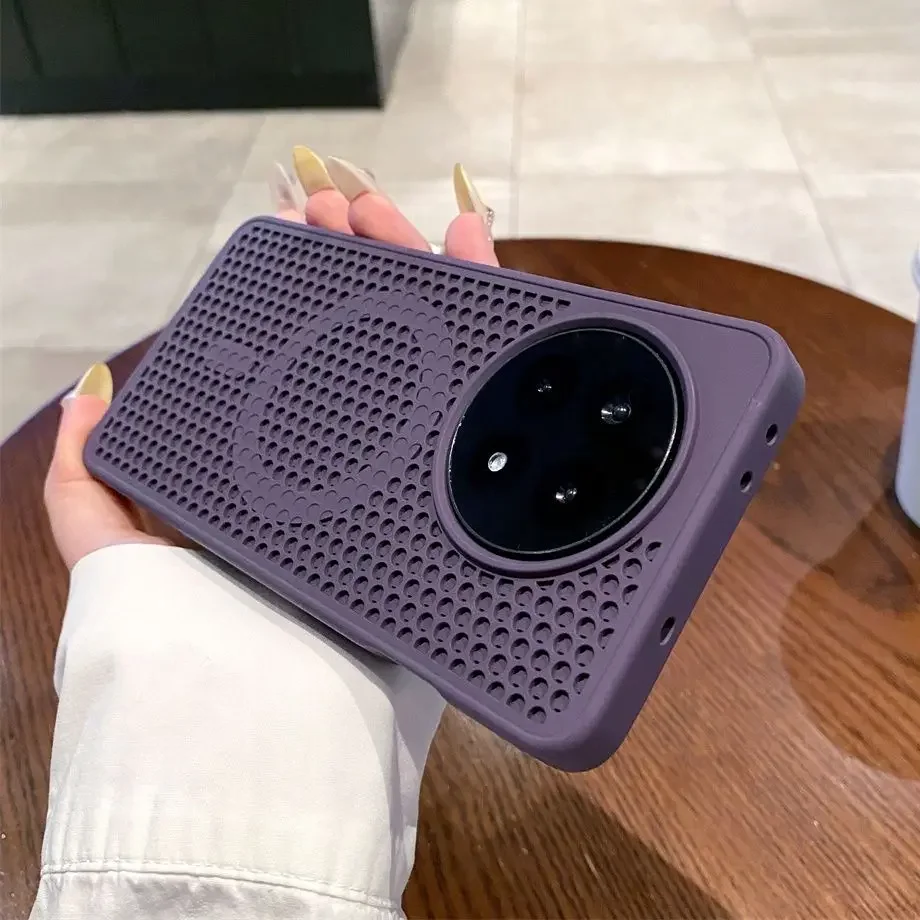 Honeycomb Heat Dissipation Breathable Magnetic Back Cover
