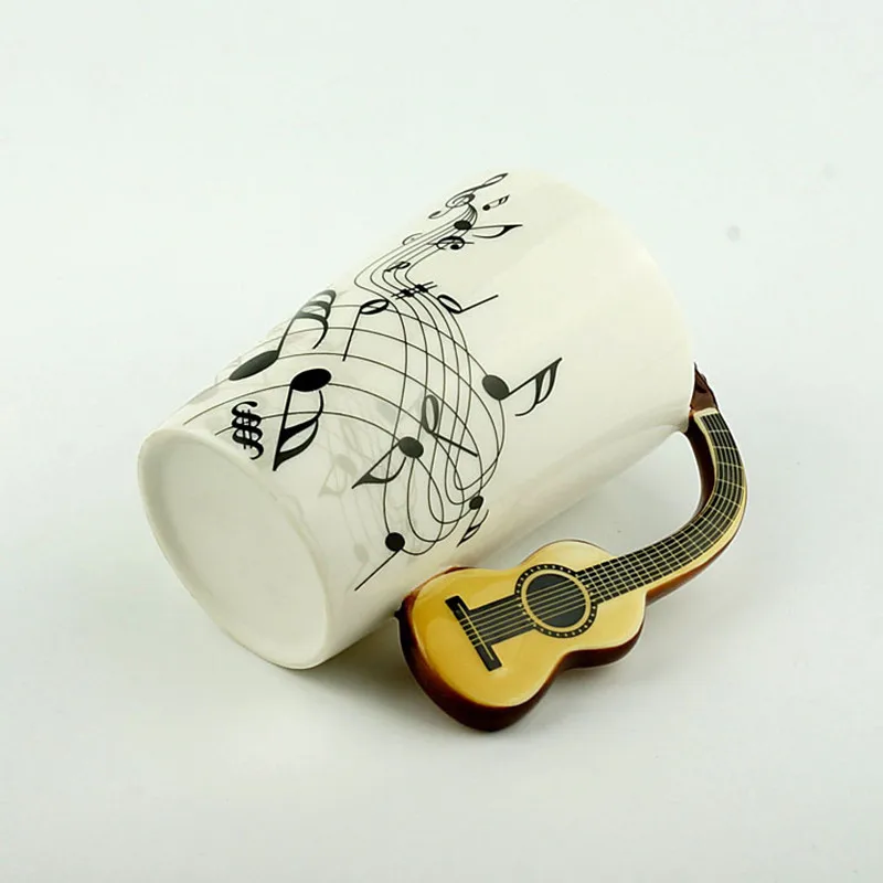 Tazza Da Tè In Ceramica A Forma Di Chitarra - Manico A Chitarra - Tazza Originale Per Caffè E Latte - Idea Regalo Per Musicisti