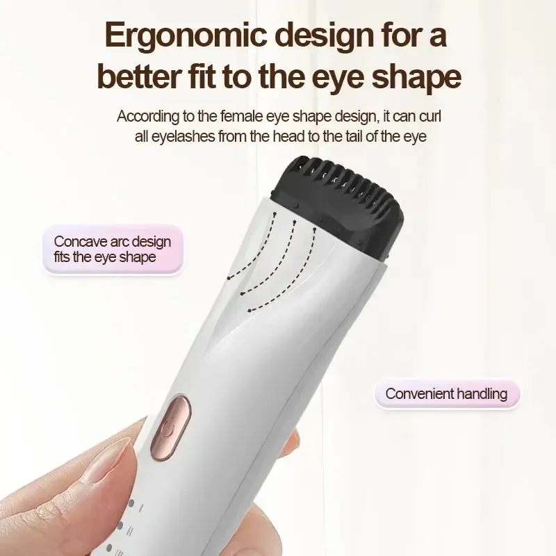 Electric Eyelash Curler 3 Modes Heated Curls Comb Makeup Tool